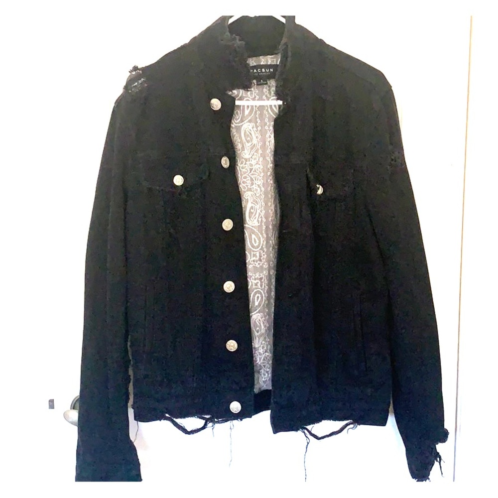 black denim jacket